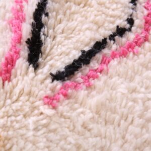 Amazigh Berber Azilal Beni Ourain Colorful Wool Rug with Symbols