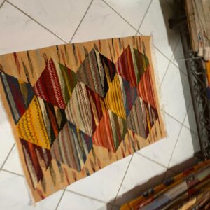 Amazigh Akhnif Berber Wool Accent Rug for Home Decor