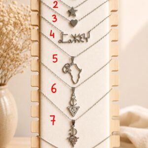 Amazigh Tifinagh Necklace Collection With Choix Berber Designs
