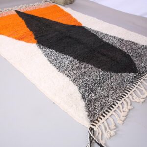 Custom Amazigh Berber Handmade Wool Rug for Living Room Decor