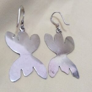 Amazigh Berber Tifinagh Sterling Silver Earrings Ethnic Design