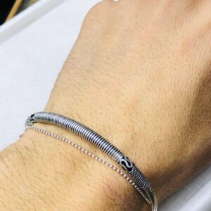 Amazigh Tuareg Sahara Sterling Silver Engraved Bracelet Handmade Jewelry