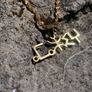 Amazigh Berber Kabyle Tifinagh Symbol Stainless Steel Necklace
