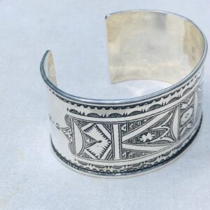 Amazigh Tuareg Berber Gravé Maroc Bracelet Silver Engraved Jewelry