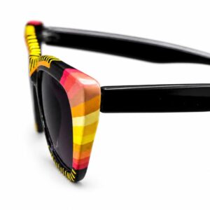 Amazigh TAZWAGT Hand Painted Sunset Sunglasses Recycled Wear