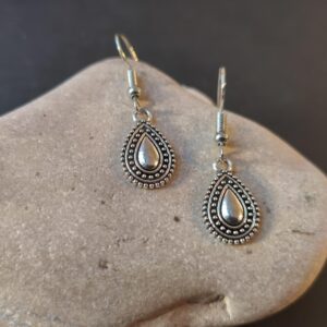 Amazigh Berber Inspiration Drop Earrings with Teardrop Form