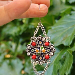 Amazigh Kabyle Berber Jewelry Set with Necklace Earrings Bracelet
