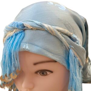 Amazigh Berber Guettib Head Scarf with Khenifra Tassels