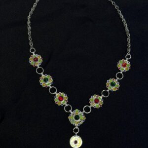 Amazigh 800 Sterling Silver Jewelry Set Necklace Earrings