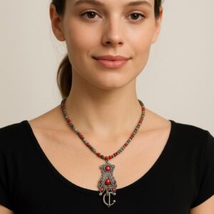 Amazigh Yaz Berber Tizerzit Natural Stone Beads Necklace