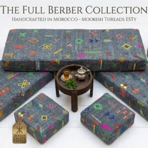 Amazigh Berber Modular Floor Sofa Seating Pouf for Living Room