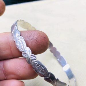 Amazigh Tuareg Sahara Silver Tribal Engraved Heritage Bracelet