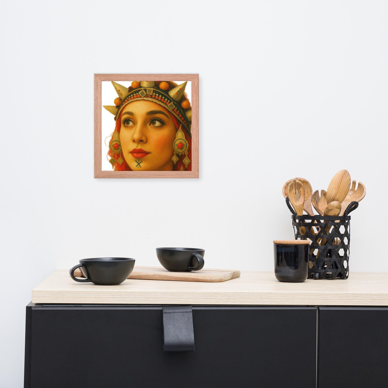 Amazigh Berber Framed Cultural Portrait Poster Premium Matte Wall Art