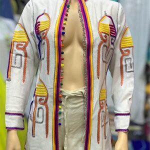 Amazigh Berber Embroidery Gilet All Sizes Linen Colorful Vest
