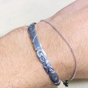 Amazigh Tuareg Sahara Silver Tribal Engraved Heritage Bracelet