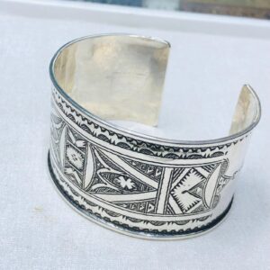 Amazigh Tuareg Berber Gravé Maroc Bracelet Silver Engraved Jewelry