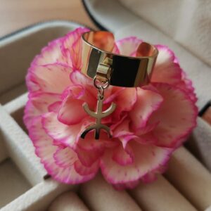 Amazigh Berber Kabyle Yaz Adjustable Golden Stainless Steel Ring