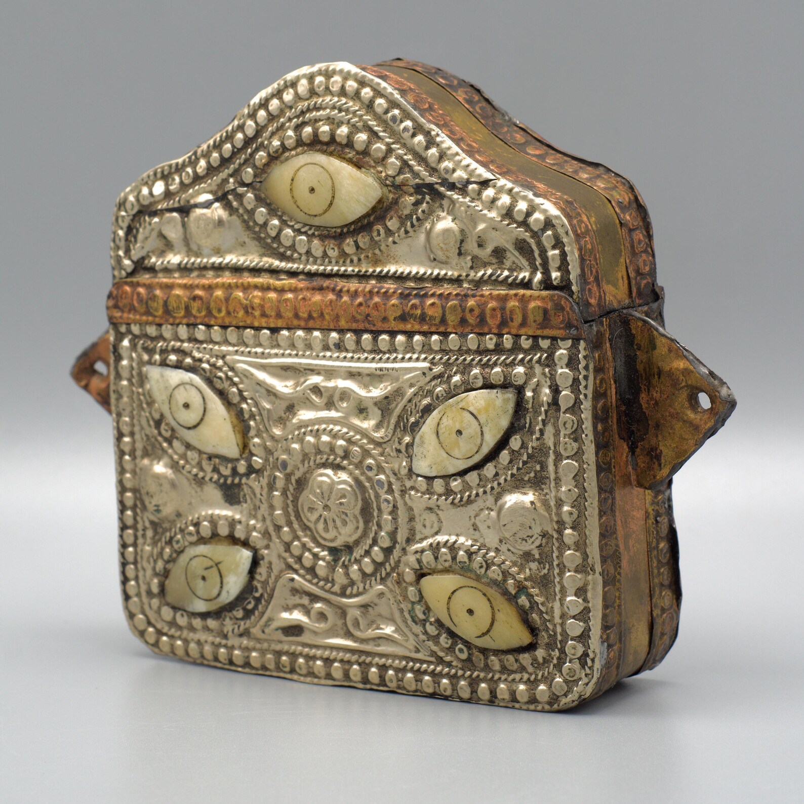 Antique Amazigh Berber Amulet Bag Islamic Magic Metalwork