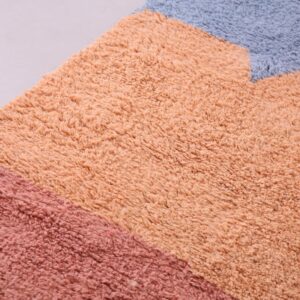 Custom Amazigh Berber Living Room Rug with Natural Wool