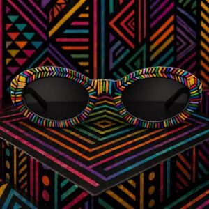 Amazigh Tamazgha Hand Painted Geometric Sunglasses Wall Art