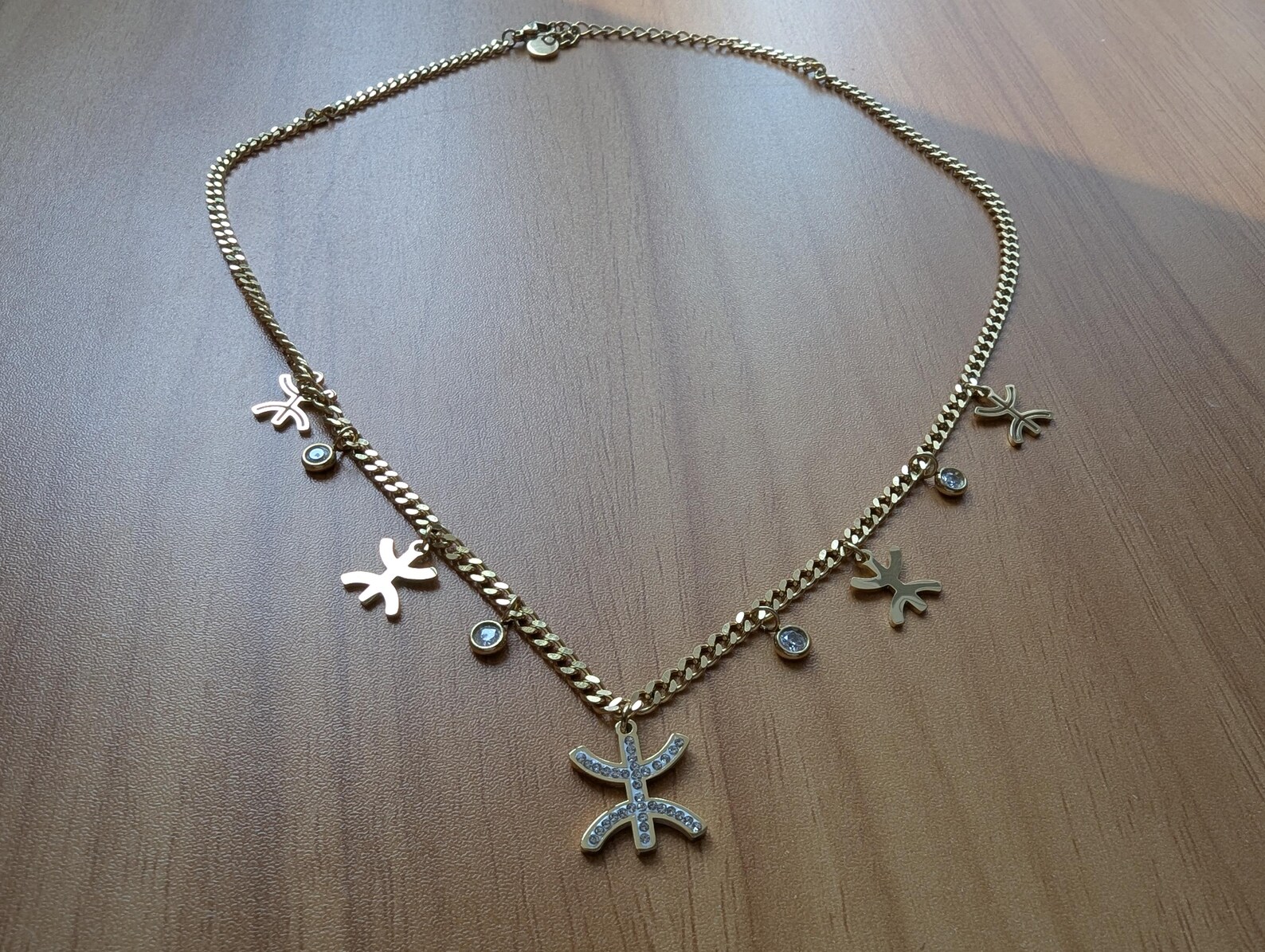 Amazigh Kabyle Tifinagh Yaz Berber Necklace Cadeau with Charms