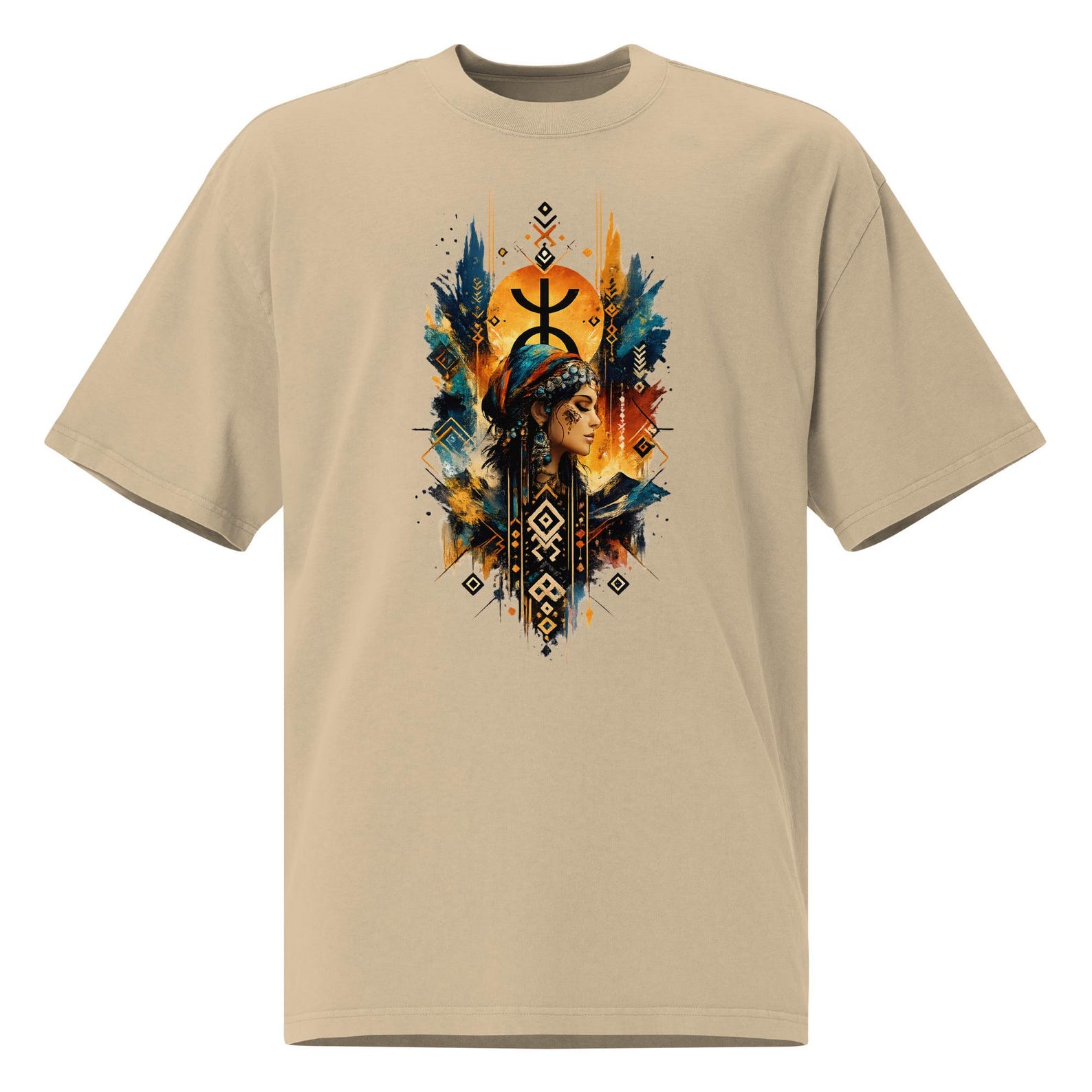 Amazigh Berber Graphic Modern Colorful Streetwear Symbol Art T-Shirt