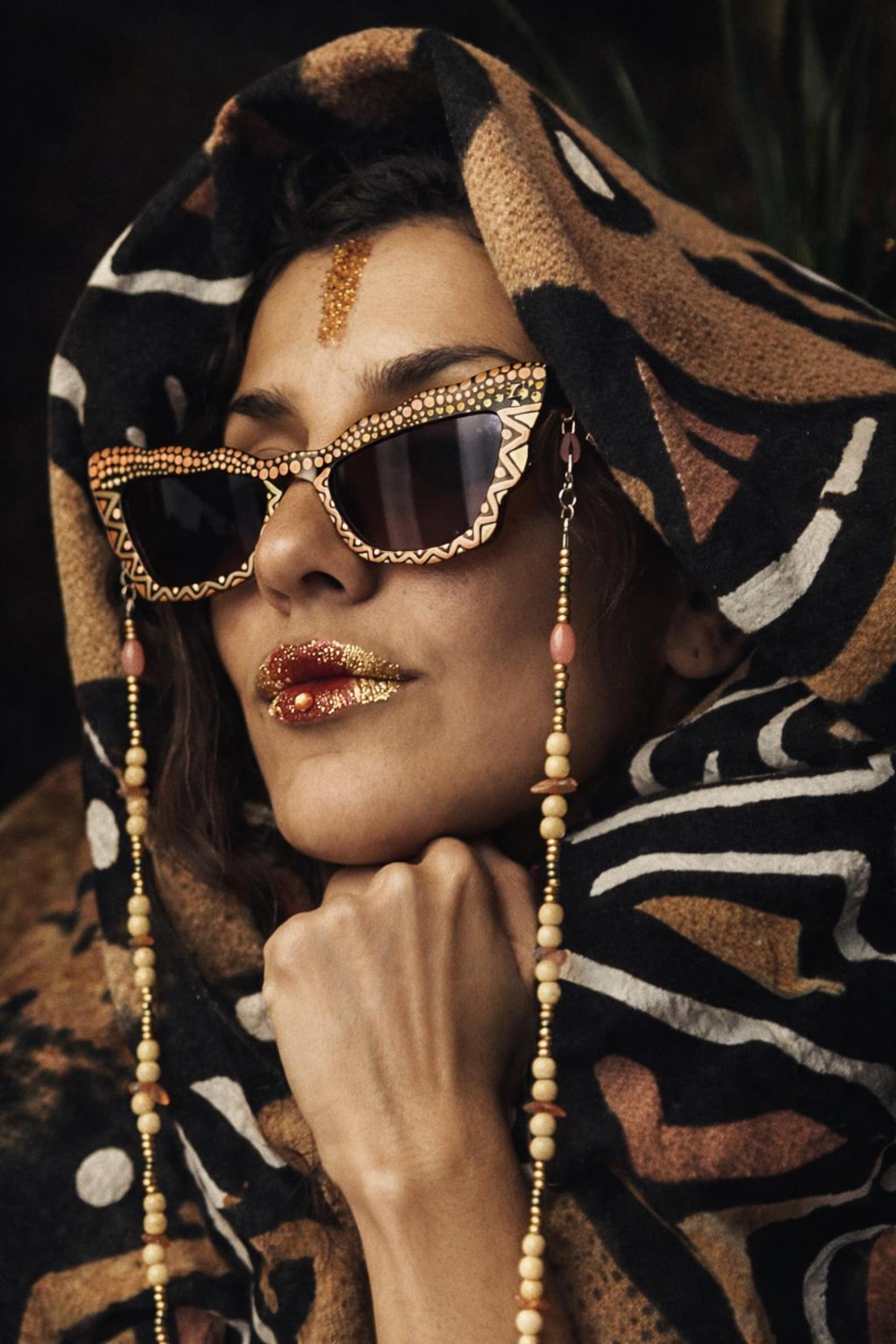 Amazigh Tittawin N Tiniri Hand Painted Desert Sunglasses Frames