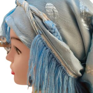 Amazigh Berber Guettib Head Scarf with Khenifra Tassels