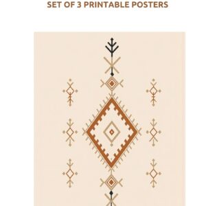 Amazigh Berber Prints Digital Download Geometric Boho Poster Collection