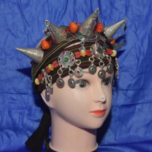 Amazigh Berber Asni Crown Tiara Head Jewelry Set with Earrings