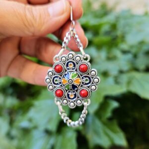 Amazigh Kabyle Berber Jewelry Set with Necklace Earrings Bracelet