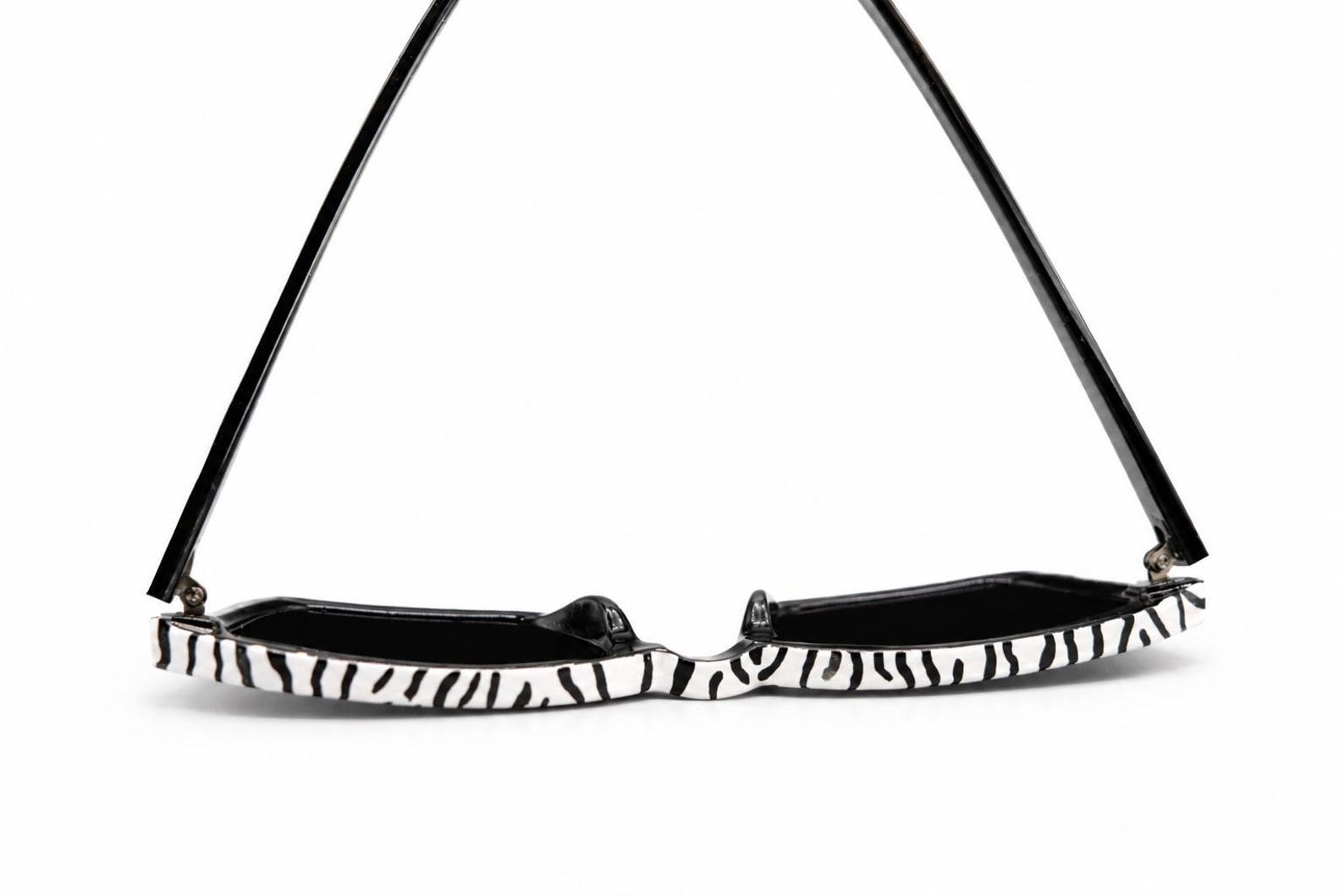 Amazigh AMƔIUD Zebra Hand Painted Sunglasses UV400 Cat 3 Frames