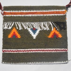 Amazigh Berber Wool Bag with Tribal Kilim Patterns Handmade