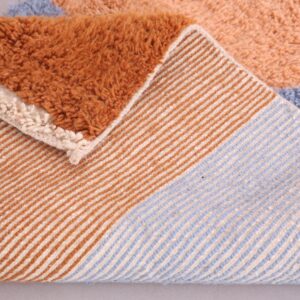 Custom Amazigh Berber Living Room Rug with Natural Wool
