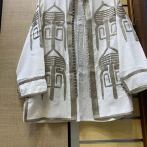Amazigh Berber Linen Vest with Colorful Embroidery Gilet Sizes