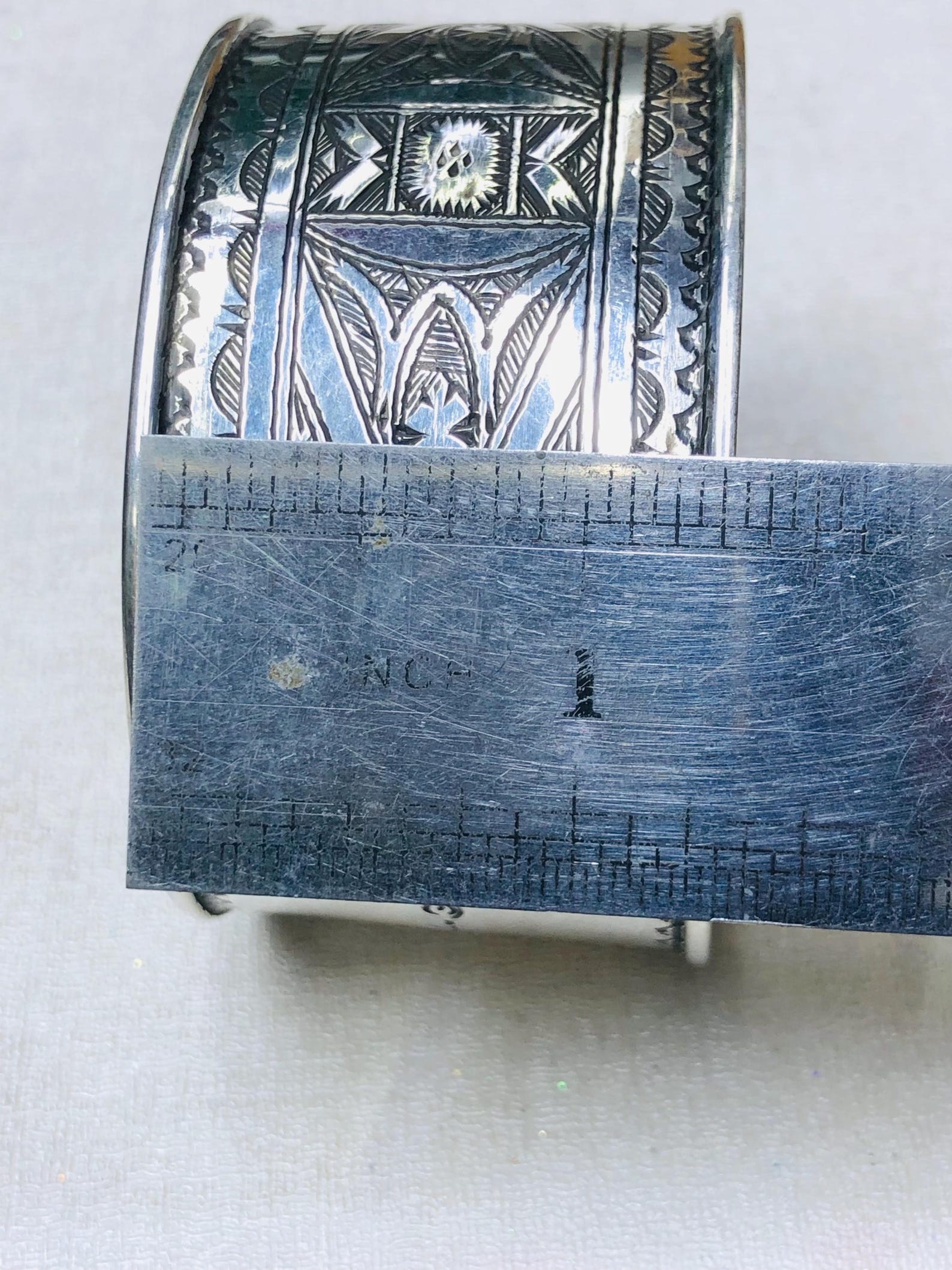 Amazigh Tuareg Berber Gravé Maroc Bracelet Silver Engraved Jewelry