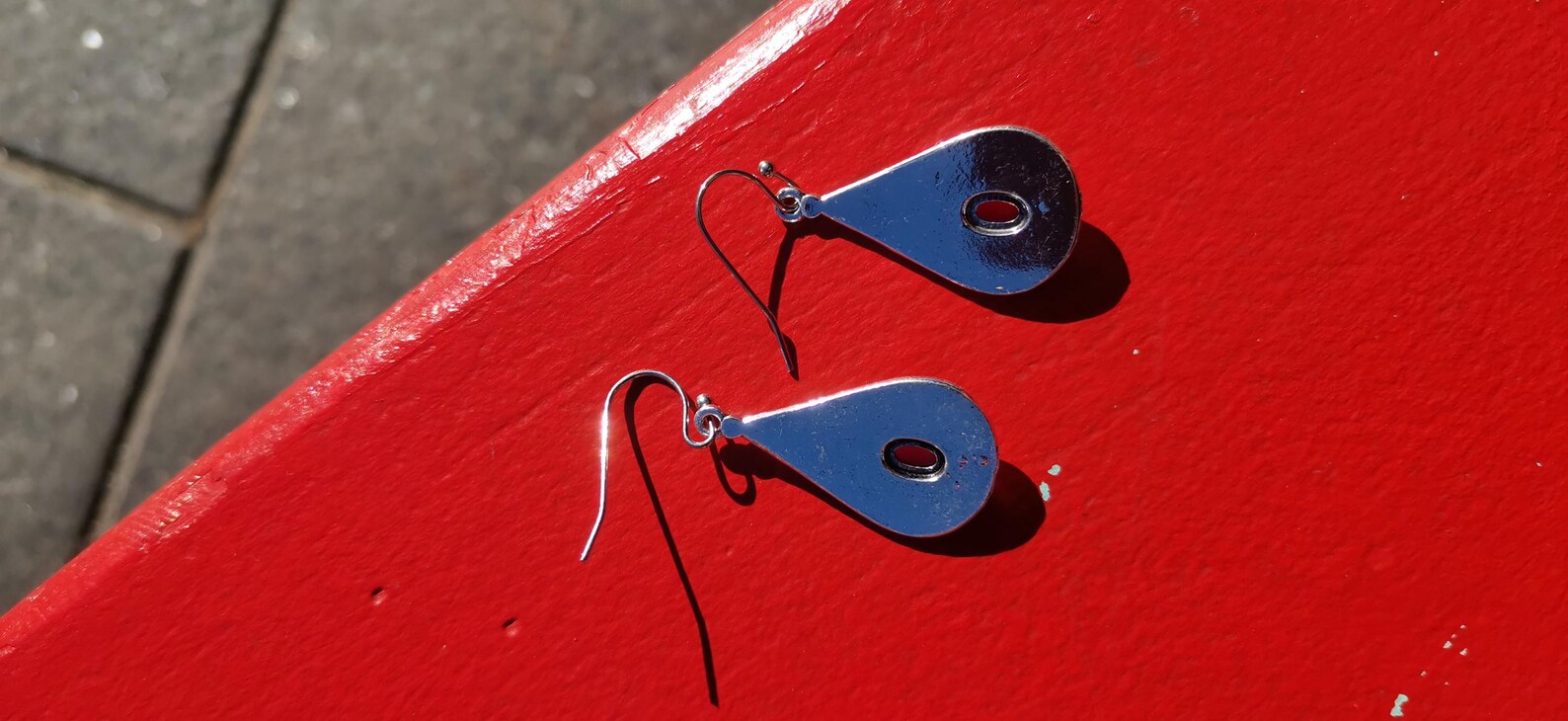 Amazigh Kabyle berbères Motifs Drop Earrings With Coral Accents