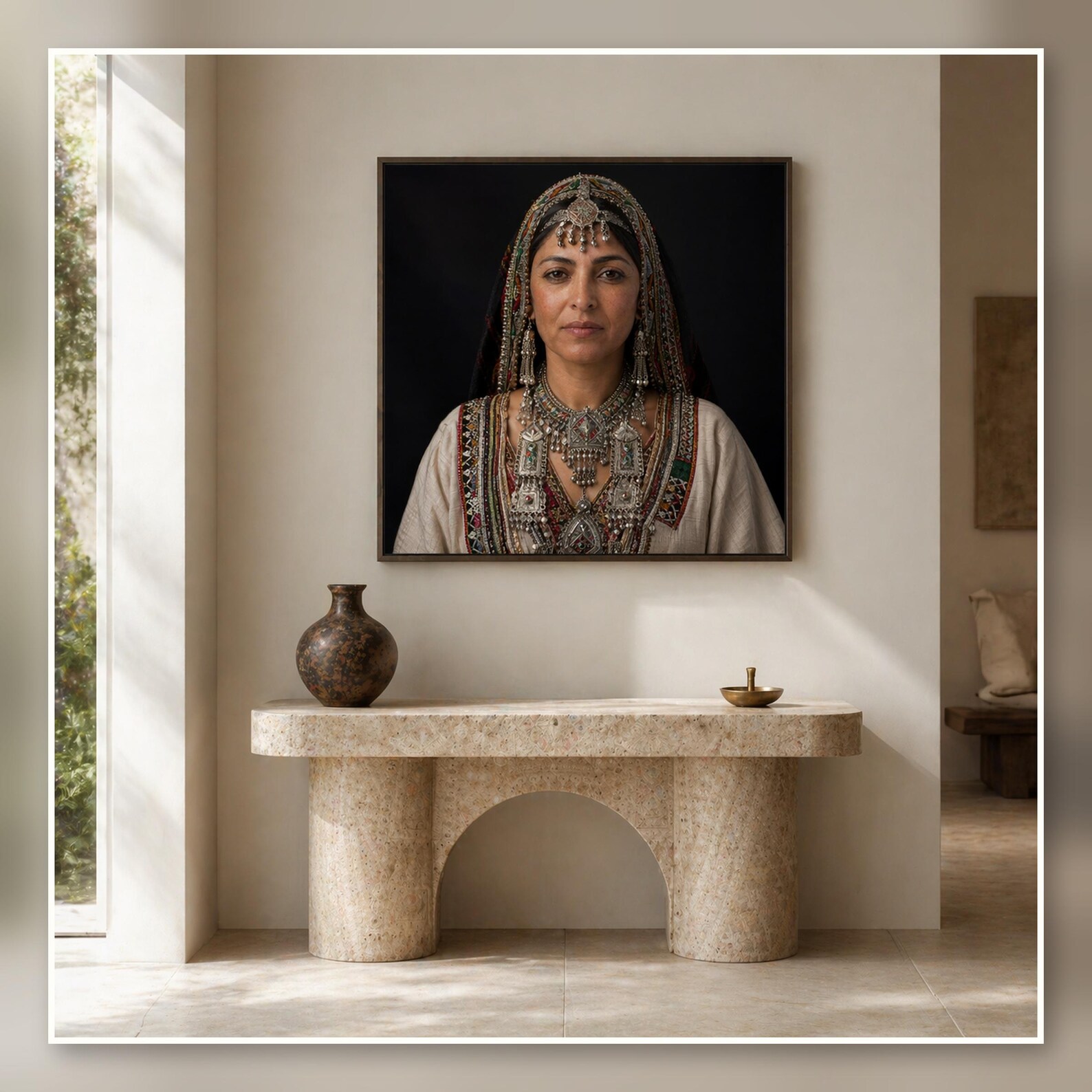 Amazigh Berber Woman Portrait North African Printable Download