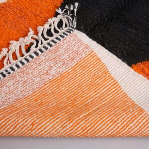 Custom Amazigh Berber Handmade Wool Rug for Living Room Decor