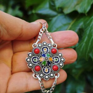 Amazigh Kabyle Berber Jewelry Set with Necklace Earrings Bracelet