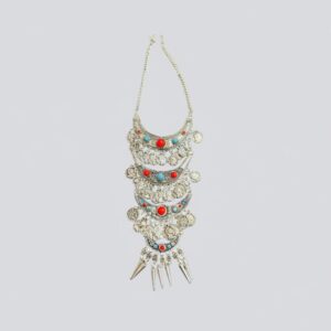 Amazigh Berber Beaded Necklace Red Blue Traditional Wedding Jewelry