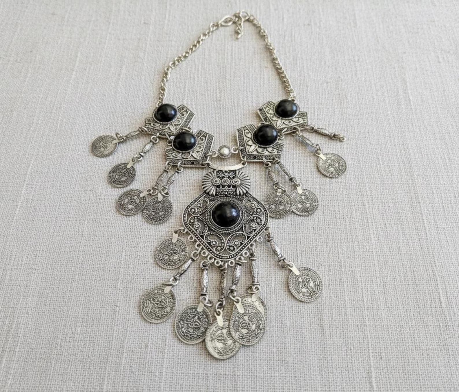 Amazigh Berber Traditional Heritage Statement Necklace Wedding Jewelry