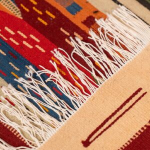 Amazigh Taznakht Abstract Berber Geometric Tribal Boho Rug