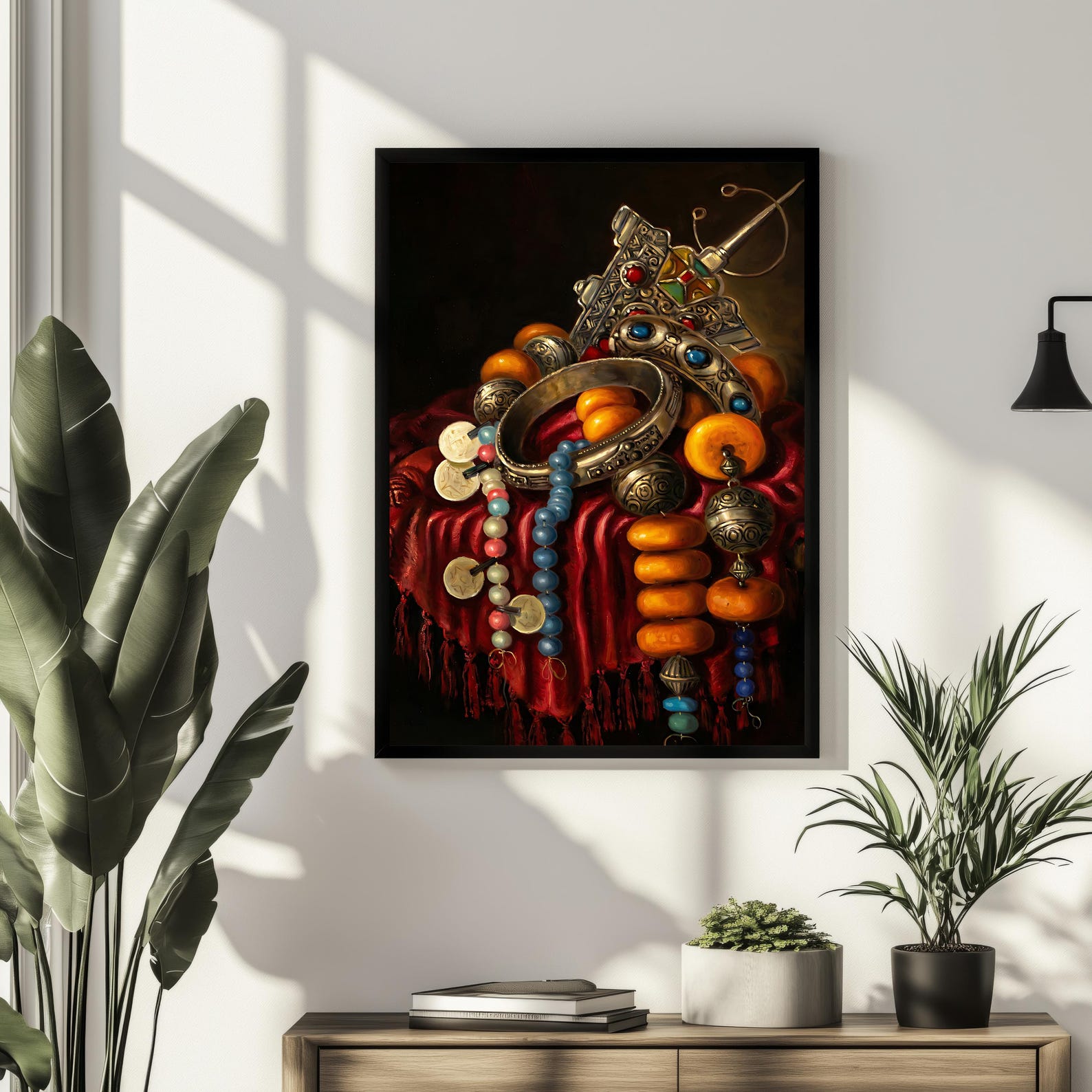Amazigh Jewelry Printable Download Vintage Still Life Decor