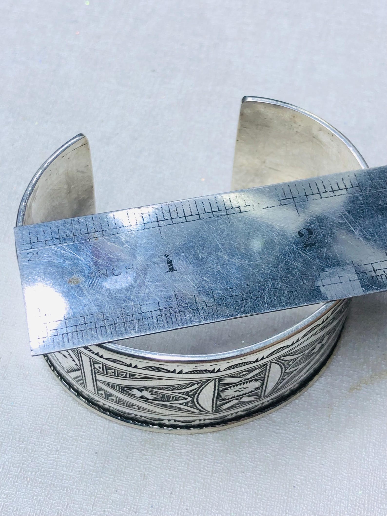 Amazigh Tuareg Berber Gravé Maroc Bracelet Silver Engraved Jewelry