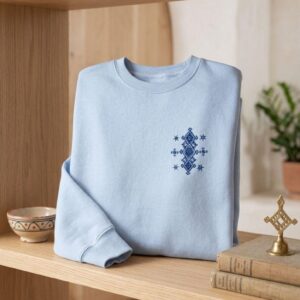 Amazigh Berber Geometric Symbol Eco-Friendly Unisex Pullover Sweatshirt