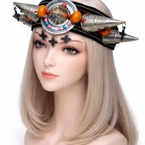 Amazigh Berber Asni Traditional Headband with Handmade Jewelry Design