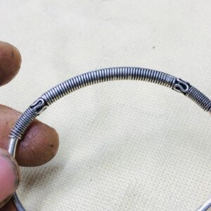 Amazigh Tuareg Sahara Sterling Silver Engraved Bracelet Handmade Jewelry