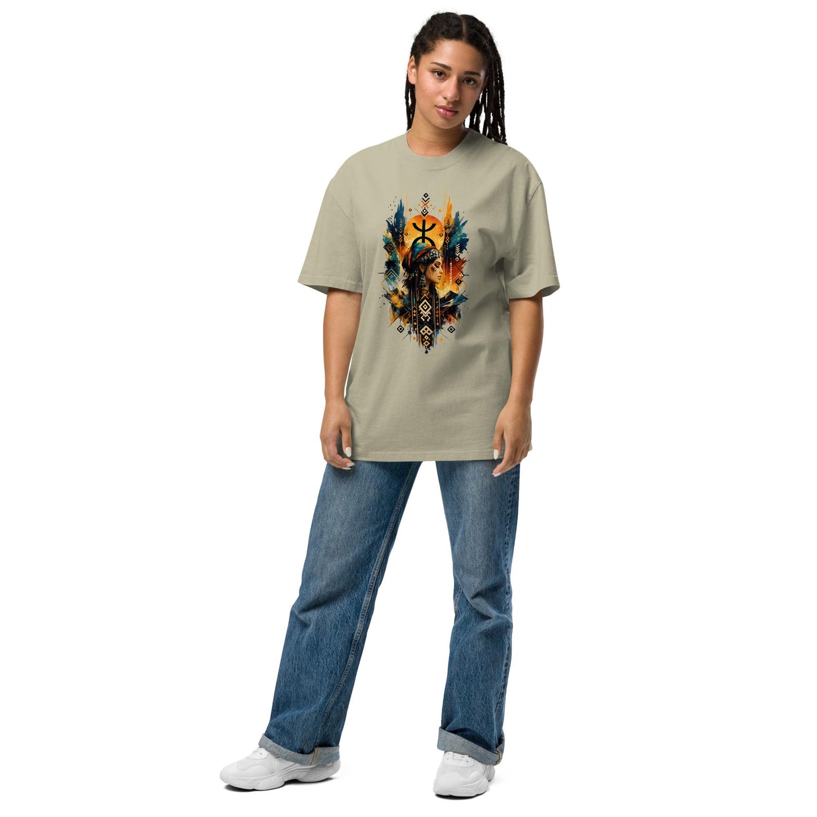 Amazigh Berber Graphic Modern Colorful Streetwear Symbol Art T-Shirt
