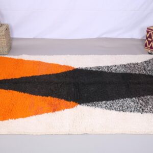 Custom Amazigh Berber Handmade Wool Rug for Living Room Decor